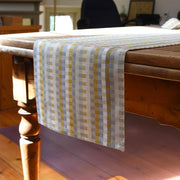 Cuadritos Table Runner Champagne