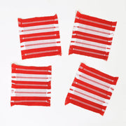 Peppermint Striped Coasters