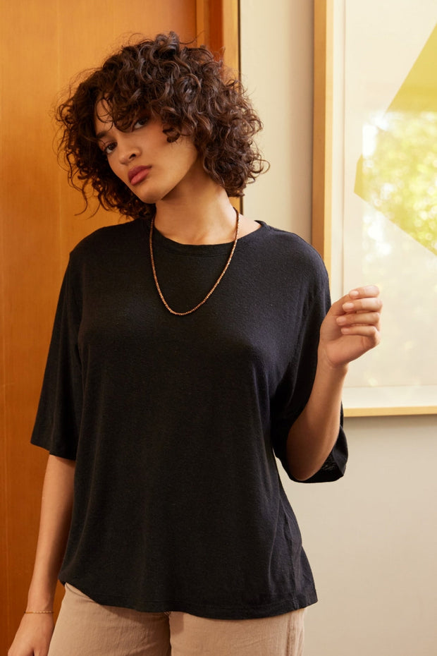Sylvie Knit Top - Black Beauty