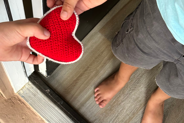 Keep One, Give One Knit Hearts