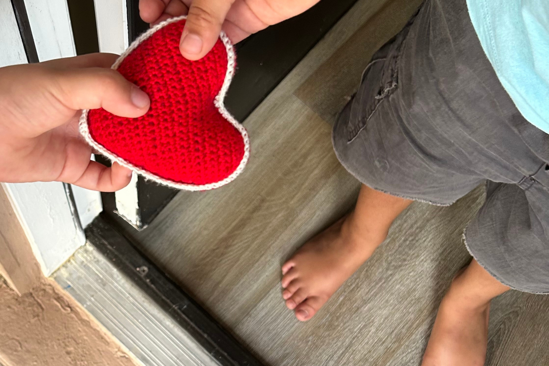 Single Knit Heart