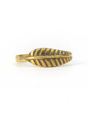 Feather Ring in Gold