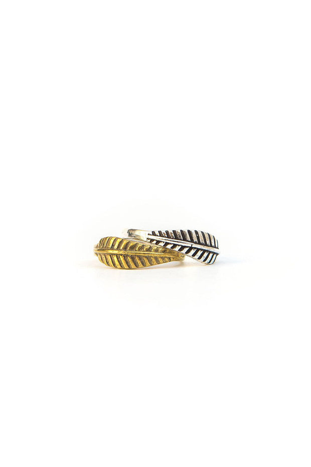Feather Ring in Gold