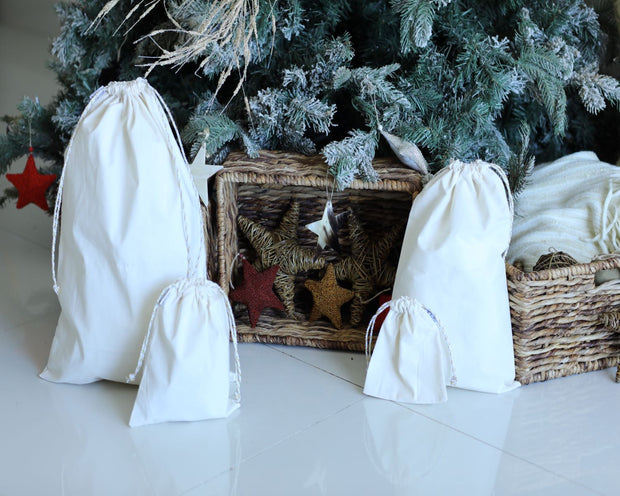 Natural Fabric Gift Wrapping