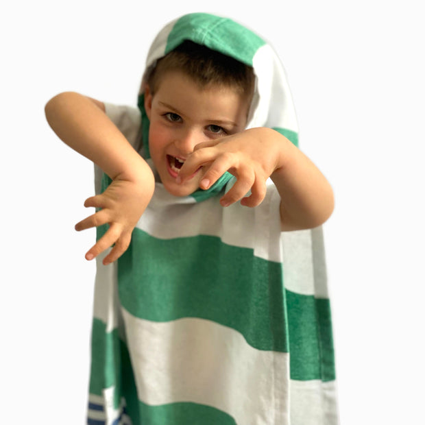 Veracruz Hooded Poncho Towel - Green