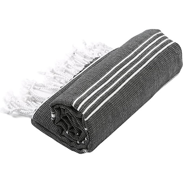 Pure Series: Sustainable Turkish Towel - Black