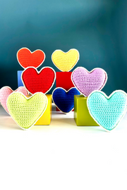 Yellow Knit Heart- Joy, Happiness, Excitement