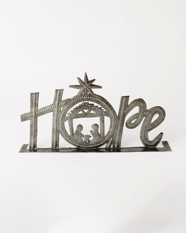 Hope Standing Metal Art