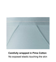 Opal Blue - High Waisted Silk & Cotton Full Brief
