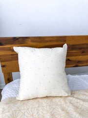 Organic Cotton Reversible Pillowcase in Art Deco/Baby Cacti Cream + Tan
