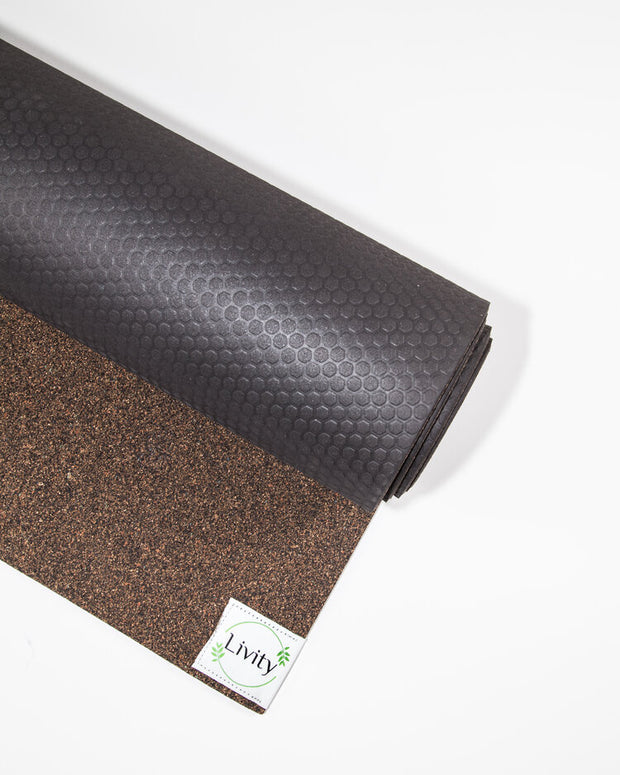 Renewable Cork Yoga Mat + Yoga Blocks Bundle