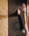 Mandala Non-Slip Cork Yoga Mat + Straps + Blocks Bundle