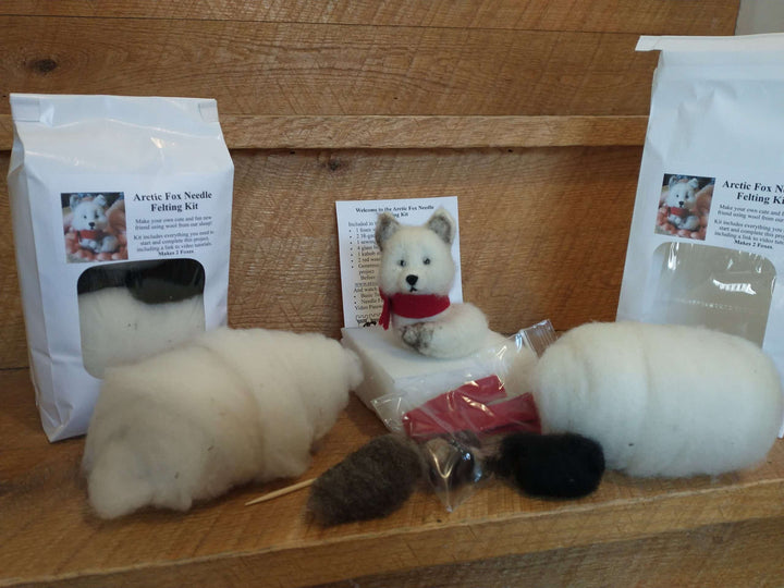 Arctic Fox Needle Felting Kit