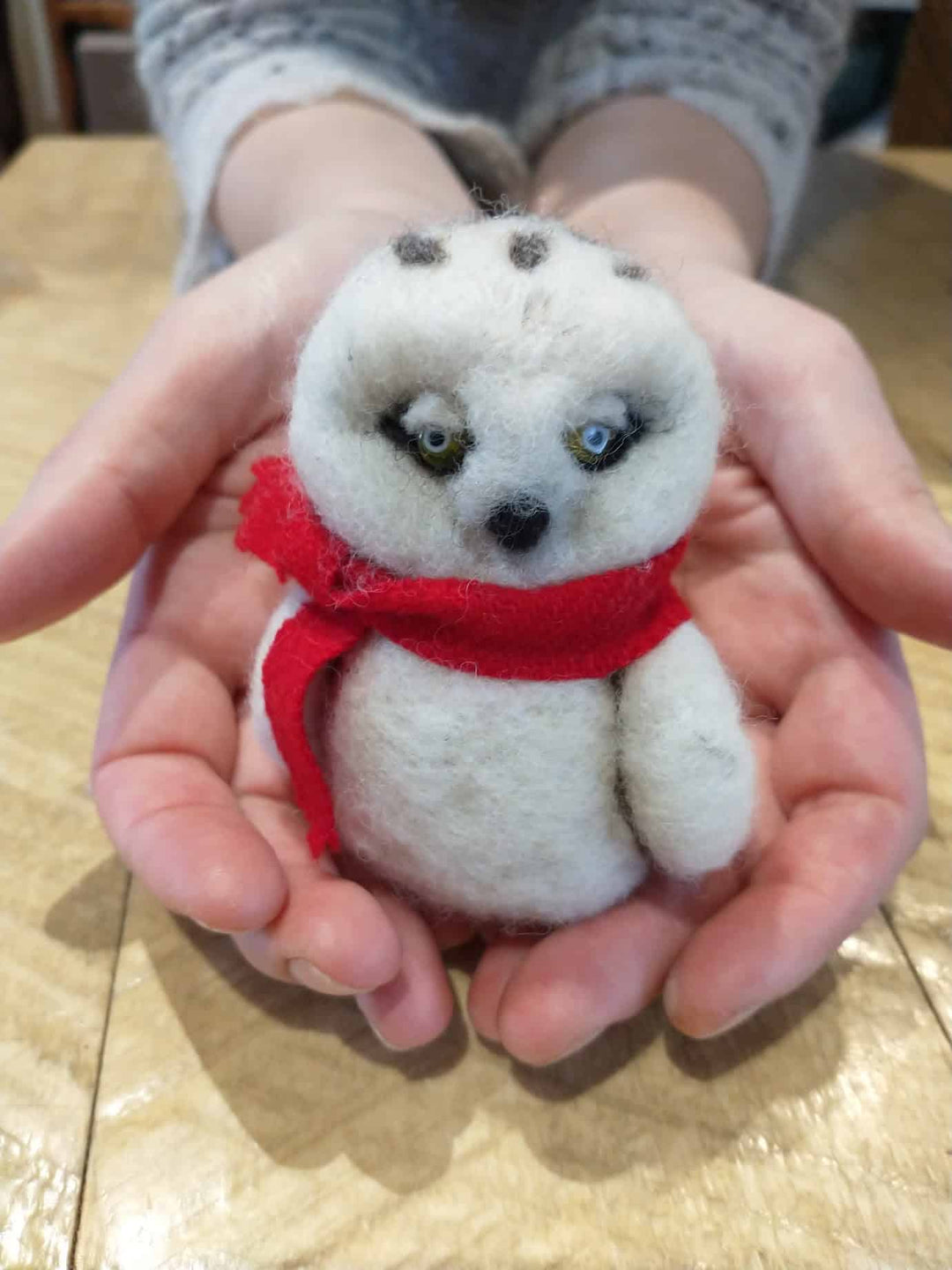 Snowy Owl Needle Felting Kit