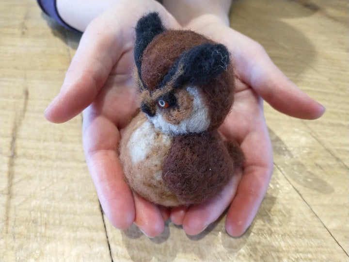 Great Horned Owl Needle Felting Kit