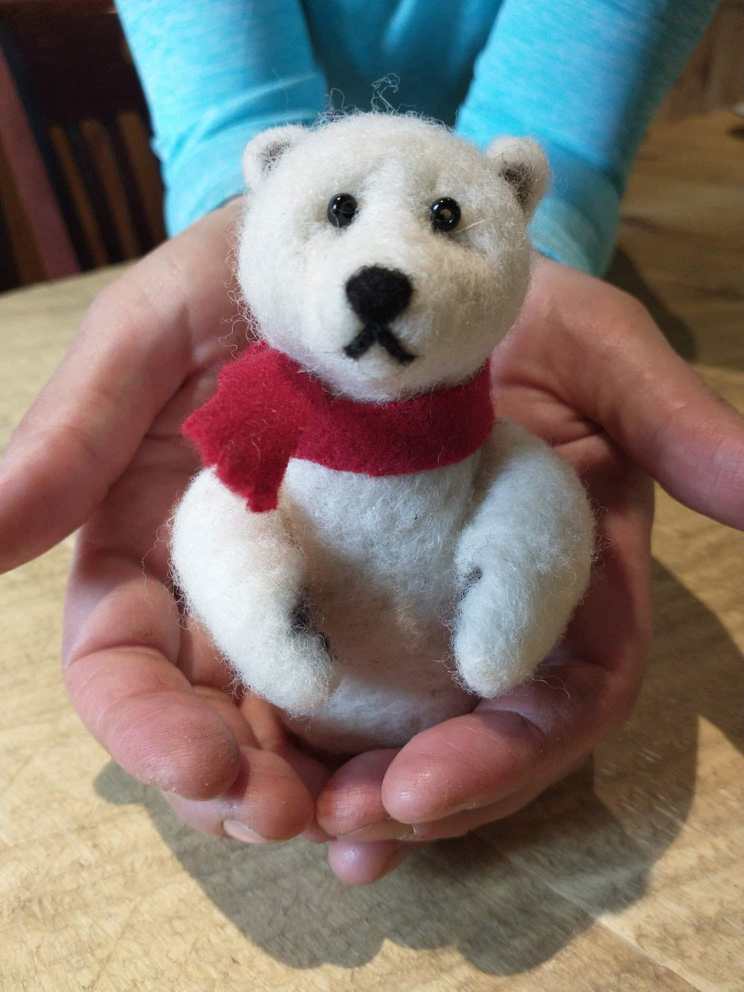 Polar Bear Needle Felting Kit