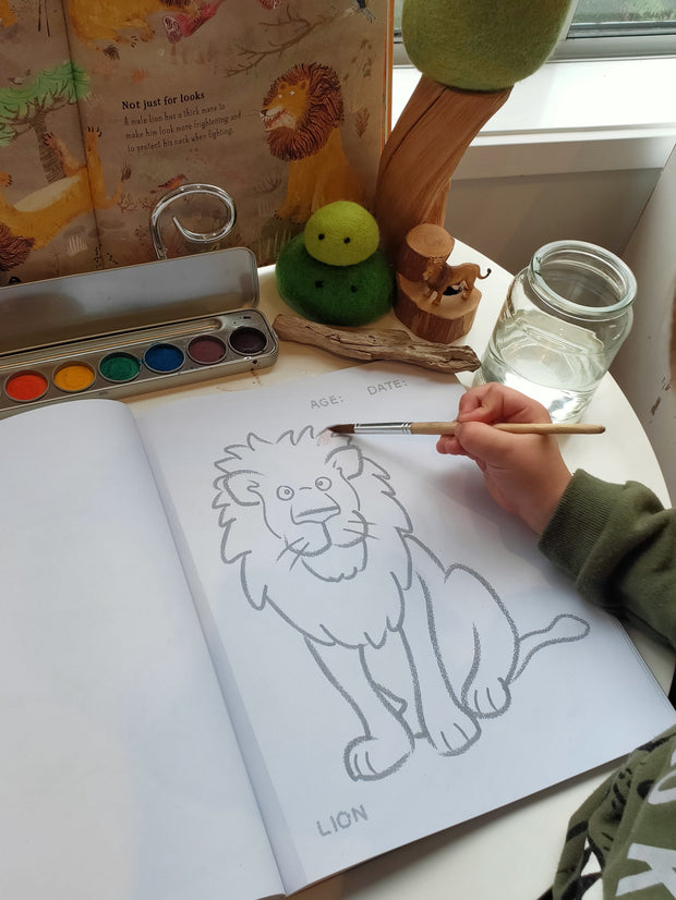 Toddlers First Colouring Book - An Endangered Animals Adventure