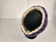 Celtic Cabled Shearling Headband, Lavender Large