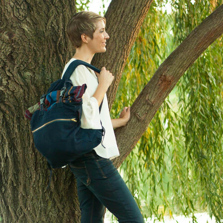 Rolltop Backpack | Indigo Blue