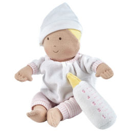 GRACE - BABY SOFT DOLL WITH CARRY COT AND BLANKET