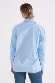 Jeana Poplin Shirt - Powder Blue