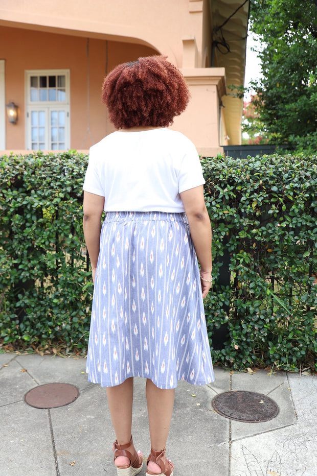 Kimaya Button Skirt