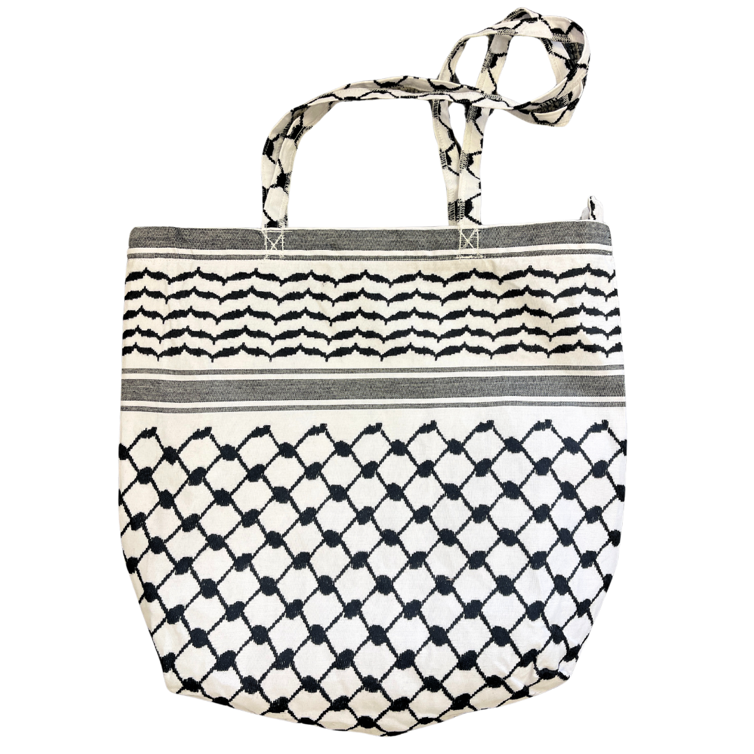 Kuffiyah Black and White Tote Bag