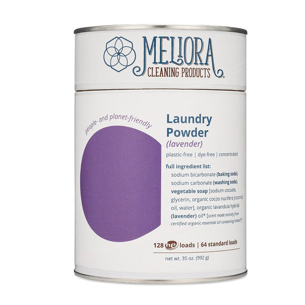 Laundry Powder Detergent - 128 HE (64 Standard) Loads - Plastic-Free