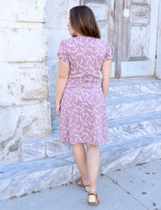 Lavender Organic Wrap Dress