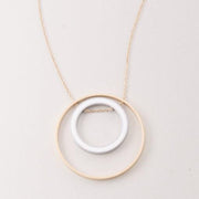 Lisa Two-tone Circle Necklace