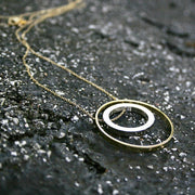 Lisa Two-tone Circle Necklace