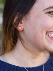 Lupe Copper Stud Earrings