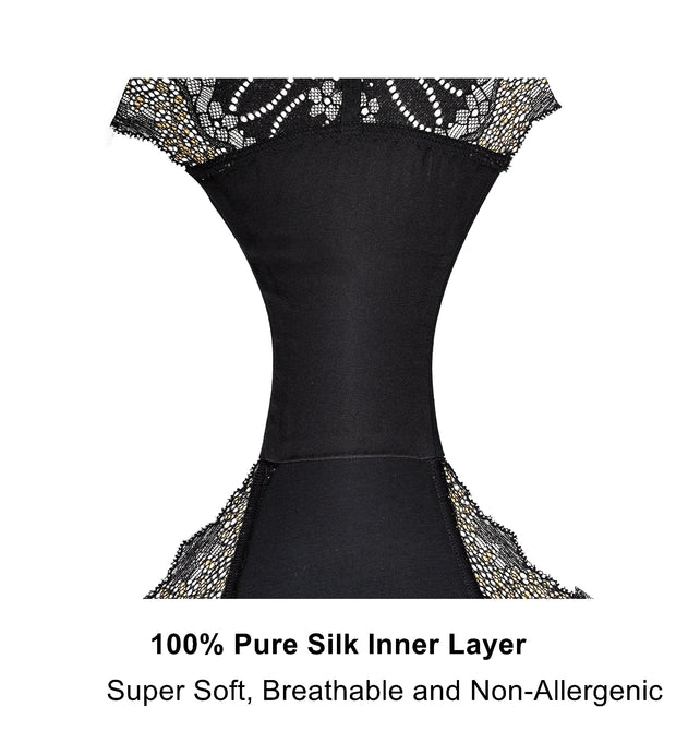 Lurex - HIgh Waisted Silk & Cotton Full Brief