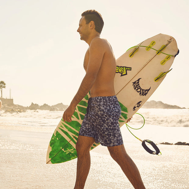 Sustainable Surf Geometric Gray 17" Boardshorts