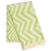 Mersin Chevron Towel / Blanket  - Green