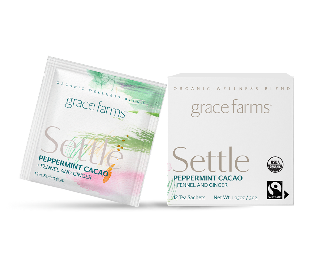 Settle - Organic Peppermint Cacao Tea - That fights forced labor