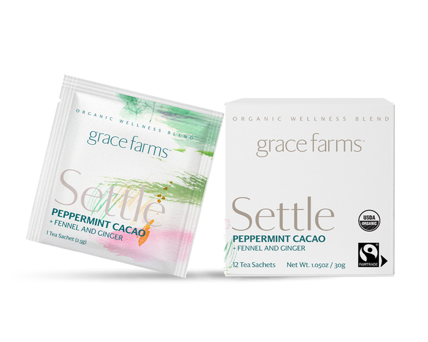 Settle - Organic Peppermint Cacao Tea - That fights forced labor
