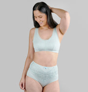 Back Support Full Coverage Wireless Organic Cotton Bra, Juliemay Lingerie