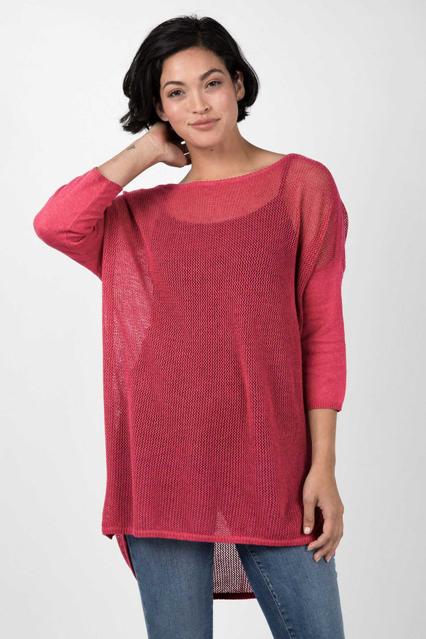 Mesh Pullover Sweater