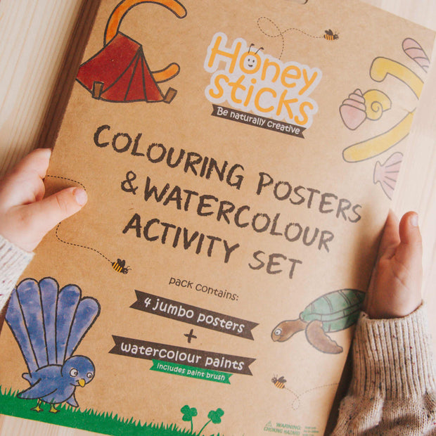 Jumbo Posters and Watercolour Paints Activity Pack