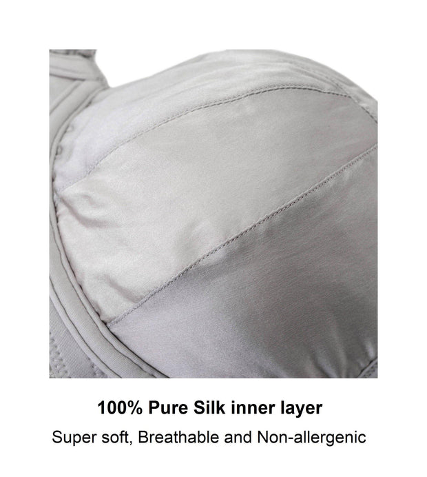 Mist - Cotton & Silk Supportive Plunge Bra