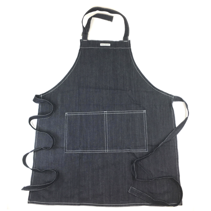 APRON NAVY DENIM