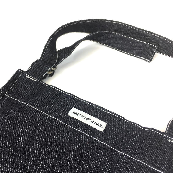 APRON NAVY DENIM