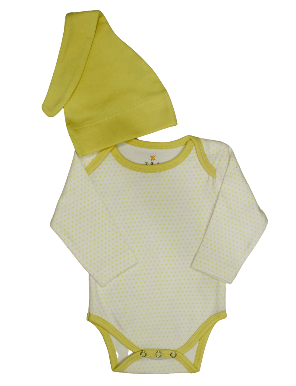 Snap Long Sleeve Body Suit & Hat
