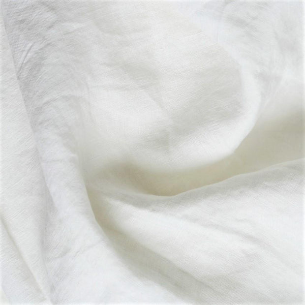 Unwashed Flax Linen Duvet Cover Set | White