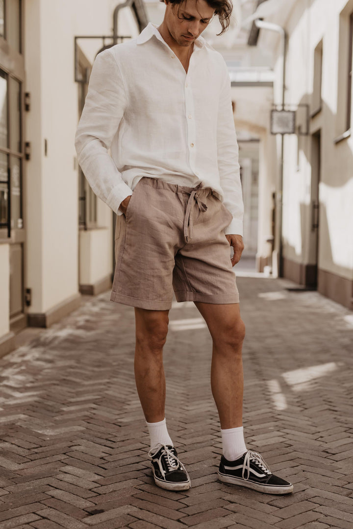 Linen shorts ARES