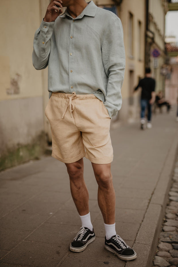Linen shorts ARES