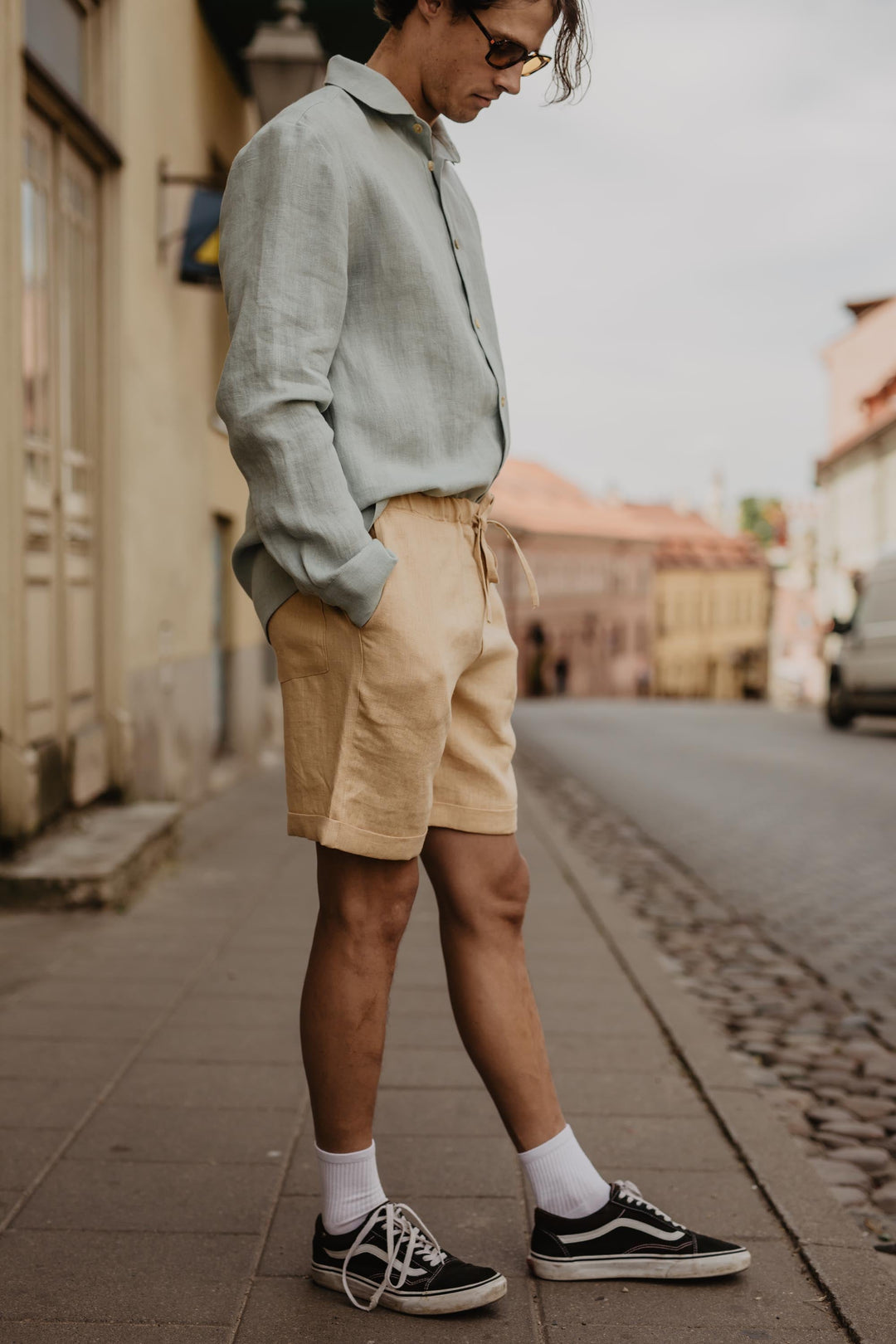 Linen shorts ARES