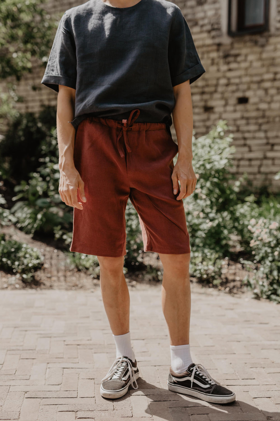 Classic linen shorts HERMES