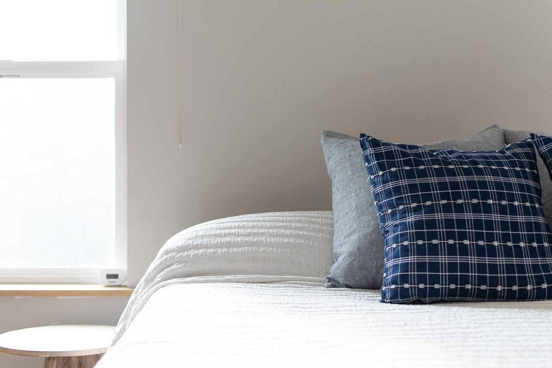 Indigo Woven Pillow Covers